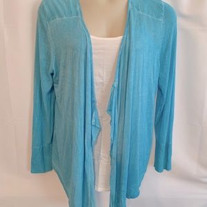 Chico’s NWT Blue Open Front Cardigan 2/Large/XL